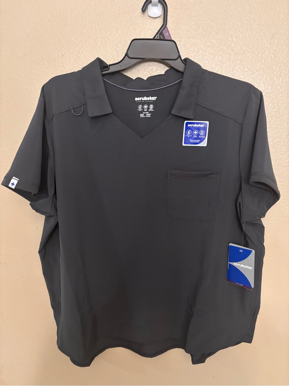 Scrubstar Women Gray V-Neck scrub top
